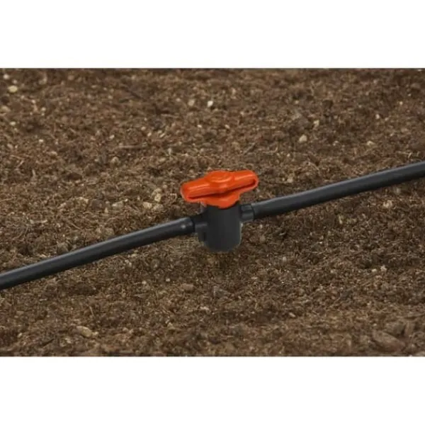 Clearance Mikro-Droppsystem Avstängningsventil - 4,6 mm - För reglering eller avstängning på varje slang - Innehåll 2 delar (13217-26) Bevattning