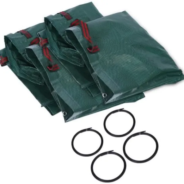 Garnaco® DEUBA | Set med 4 trädgårdspåsar - 280 liter, max. 50 kg | Ergonomiska handtag Trädgårdskorgar