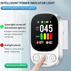 Sale Gasdetektor 4i1 - 4i1 Plug - CO- och bränngasalarm HD08G-B Rök- & Koloxiddetektorer