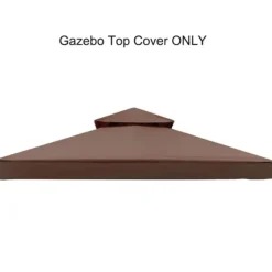 Hot Gazebo Toppöverdrag, UV-skydd, Vattentålig,kaffe, 3M * 3M Tält & Lusthus