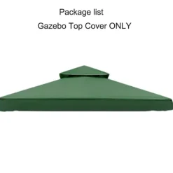 Outlet Gazebo Toppöverdrag, Vattentät Skydd, Lätt Installation,3m * 3m, Dubbel nivå grön Tält & Lusthus