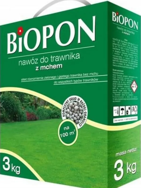 Online GÖDNINGSMEDEL - FÖR GRÄSMATTA MED MOSS 3 KG - BR BIO-1050 Gödningsmedel