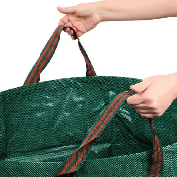 Clearance Gecosac - 2770 - Trädgårdssäck för Gröna Avfall 120L, Självbärande, Hållbar, Vattentät Sack med 3 Handtag Trädgårdskorgar