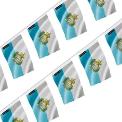 Girlang Flagga - San Marino - 20 stycken - 14 x 21 cm - Polyester - Utomhus