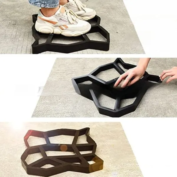 Sale Gjutform för Stenläggning Trädgårdsplattor & Marksten 36x36x3.6cm Trädgårdsprydnader