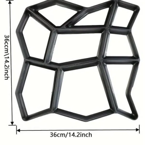 Sale Gjutform för Stenläggning Trädgårdsplattor & Marksten 36x36x3.6cm Trädgårdsprydnader