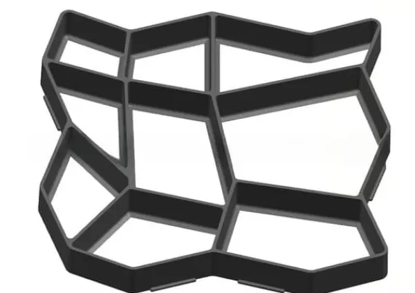 Sale Gjutform för Stenläggning Trädgårdsplattor & Marksten 36x36x3.6cm Trädgårdsprydnader