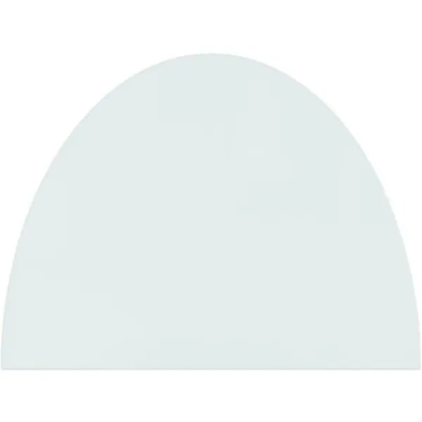 Discount Glas - Living Glasskiva för öppen spis halvrund 800x600 mm Tillbehör Till Vedeldade Kaminer & Öppna Spisar