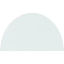 Best Glasskiva för öppen spis halvrund 1000x600 mm Tillbehör Till Vedeldade Kaminer & Öppna Spisar