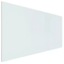 vidaXL Glasskiva för öppen spis rektangulär 100x50 cm