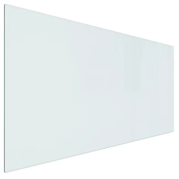 vidaXL Glasskiva för öppen spis rektangulär 100x50 cm