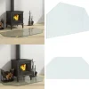 Discount Glasskiva för öppen spis sexkantig 100x50 cm - Glasskiva - Glasskivor - Home & Living Tillbehör Till Vedeldade Kaminer & Öppna Spisar