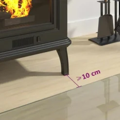 Discount Glasskiva för öppen spis sexkantig 100x50 cm - Glasskiva - Glasskivor - Home & Living Tillbehör Till Vedeldade Kaminer & Öppna Spisar