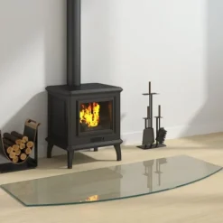 Hot Glasskiva för öppen spis 120x50 cm Tillbehör Till Vedeldade Kaminer & Öppna Spisar