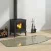 vidaXL Glasskiva för öppen spis 120x60 cm