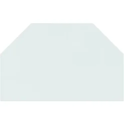 Outlet Glasskiva för öppen spis 80x50 cm - Skyddsglasplatta av härdat glas | Färg: Transparent | Storlek: 80x50 cm Tillbehör Till Vedeldade Kaminer & Öppna Spisar