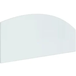 Glasskiva för öppen spis 120x50 cm - Härdat glas för golvskydd | Färg: Transparent | Storlek: 120x50 cm