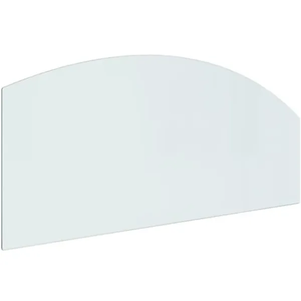 Glasskiva för öppen spis 120x50 cm - Härdat glas för golvskydd | Färg: Transparent | Storlek: 120x50 cm