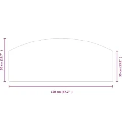 Glasskiva för öppen spis 120x50 cm - Härdat glas för golvskydd | Färg: Transparent | Storlek: 120x50 cm