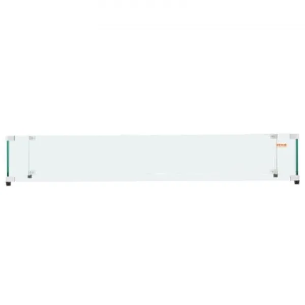 Outlet Glasvindskydd, 79,8x31,7x16,5 cm, Klar, Härdat glas Tillbehör Till Vedeldade Kaminer & Öppna Spisar