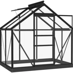Sale Glasväxthus antracit 155x103x191 cm aluminium - Växthus - Växt Hus - Home & Living Växthus