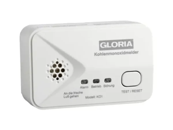 Gloria 002518.4000 Kolmonoxiddetektor Batteridrivna Detekterade kolmonoxid