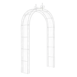 New Gloriette i trädgården - CLP - Rosbåge SUN - Metall - 260 cm - 6 färger tillgängliga Valvbågar, Spaljéer, Bersåer & Pergolor