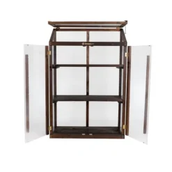 New Greenspot Miniväxthus för balkong och terrass 80 x 42 x 120 cm - Balkongväxthus för övervintring av örter, blommor, plantor - Ursprungsfärg Mörk rosen | CDON Växthus