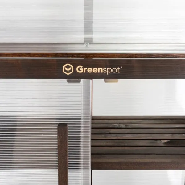 New Greenspot Miniväxthus för balkong och terrass 80 x 42 x 120 cm - Balkongväxthus för övervintring av örter, blommor, plantor - Ursprungsfärg Mörk rosen | CDON Växthus
