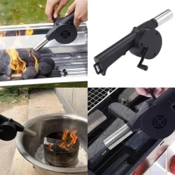 Sale Grillfläkt för att tända en öppen spis Manuell eldstadsgrill Tillbehör Till Vedeldade Kaminer & Öppna Spisar