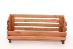 Discount Grönsakslåda på hjul RAWA /bredd 77cm - Brun Trädgårdskorgar