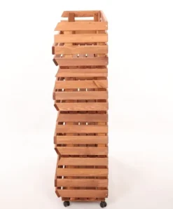Grönsakslådor på hjul RAWA /bredd 77cm - Bruna