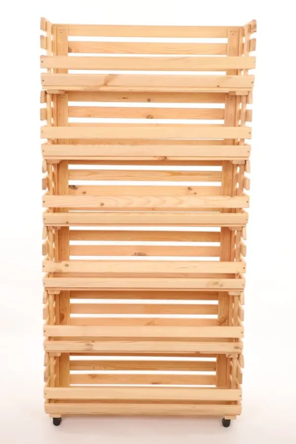 Discount Grönsakslådor på hjul RAWA /bredd 77cm - Naturlig Växtställ
