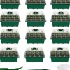 Groddbricka, uppsättning med 12 groddbrickor med 12 odlingsbrickor för inomhusväxthus, propagateulåda för plantskolor inomhus