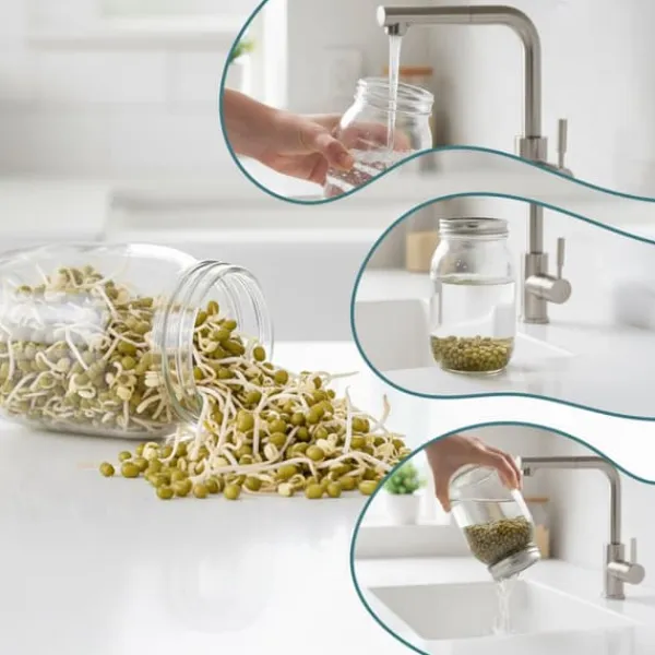 Clearance Groddningsburkar Set, 16,5x10 cm, Glas Kit För Växt- & Örtplantering