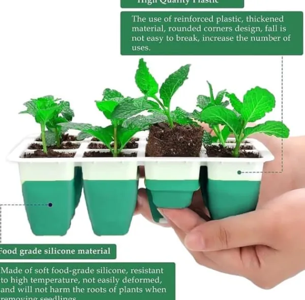 Groning sbrickor för plantor - Plantbrickor för plantor med fuktkupol