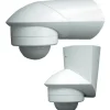Grothe 94530 Väggrörelsesensor Ytmonterad 120° Relä Vit IP55