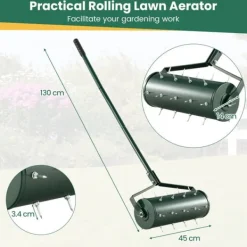Clearance Gräsmattebeluftare, 46x130 cm/53x130 cm, Grön Trädgårdsmaskiner