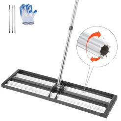 Outlet Gräsmatteutjämnare - Handhållen jordutjämnare - Justerbart handtag 213,1 cm - Platta 91,4x25,4 cm - Rostbeständig metall - Ergonomisk - För golfgreen | CDON Trädgårdsverktyg