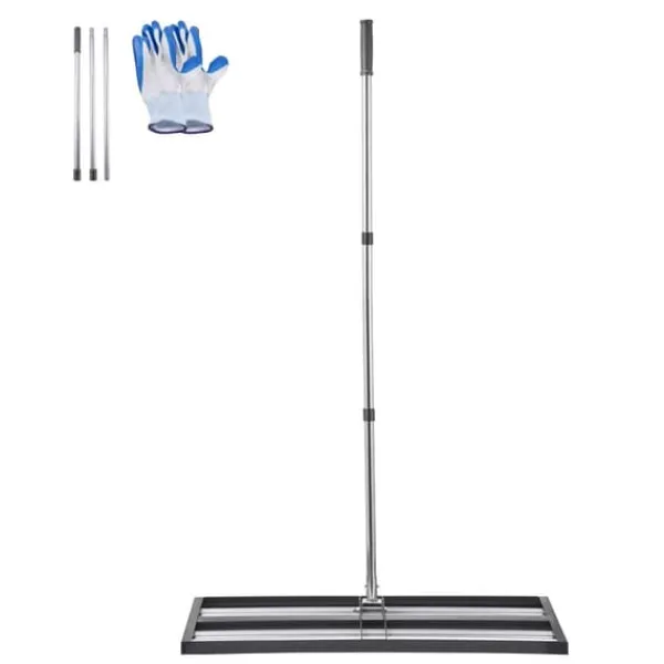 Outlet Gräsmatteutjämnare - Handhållen jordutjämnare - Justerbart handtag 213,1 cm - Platta 91,4x25,4 cm - Rostbeständig metall - Ergonomisk - För golfgreen | CDON Trädgårdsverktyg