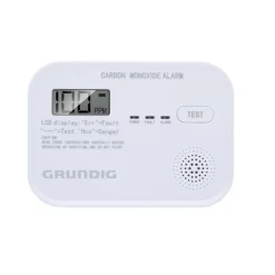 Grundig kolmonoxidlarm 85dB med LCD-display