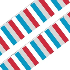 Guirlande Flagga Luxemburg 100 bitar 14 x 21 cm