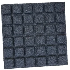 Gummiplatta 45mm Blå - 50x50cm - hålanslutning