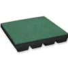 Outlet Gummiplattor 55 mm - 1 m2 (4 plattor à 50 x 50 cm) - Grön Trädgårdsprydnader
