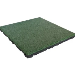 Outlet Gummiplattor 55 mm - 1 m2 (4 plattor à 50 x 50 cm) - Grön Trädgårdsprydnader