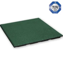 Online Gummiplattor 30 mm - 1 m2 (4 plattor à 50 x 50 cm) - Grön Trädgårdsprydnader
