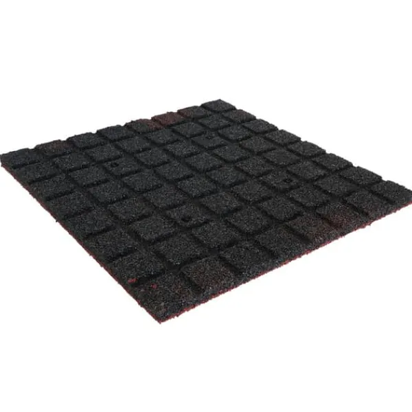 Gummiplattor 25mm - 50x50 cm - Röd