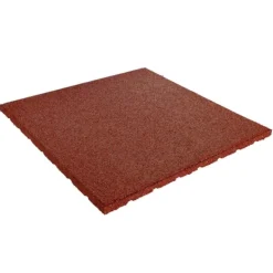 Clearance Gummiplattor 20mm - 50x50 cm - Röd Trädgårdsprydnader
