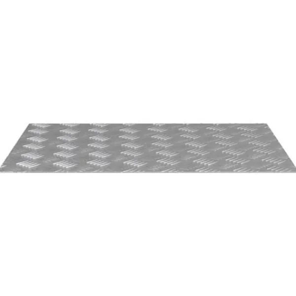 Halkfria Aluminium Checker Plates 2 st - Säkra och stiliga trapsteg | Storlek: 70x50 cm