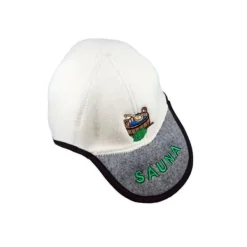 Outlet Handgjord badtuvshatt i baseballkepsform, 100 % ull Bastu